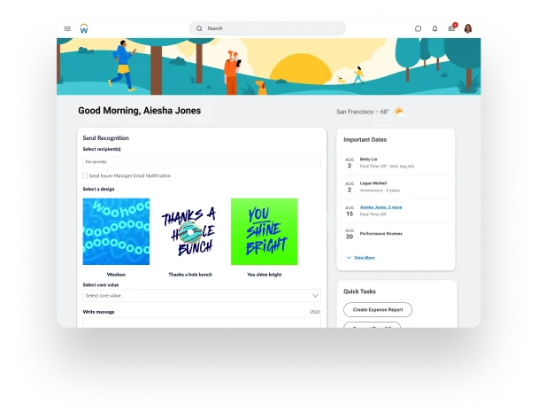Augeo Workplace Engagement integrated with Workday