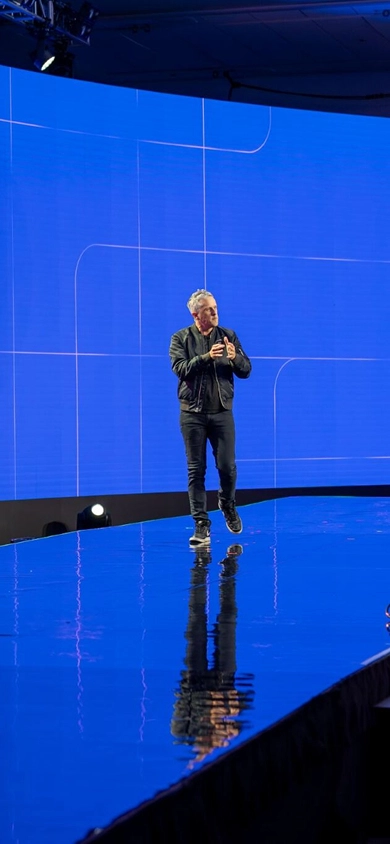 Keynote stage at the BoxWorks 2025 conference