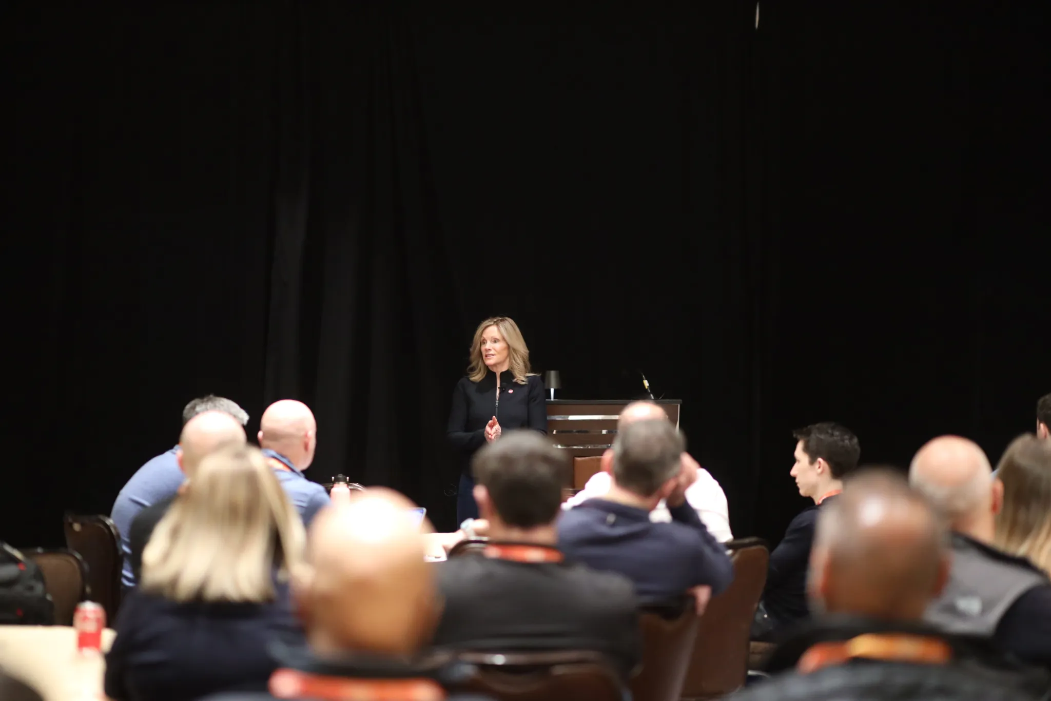 Couchbase Company Kickoff breakout speaker presenting to seated attendees